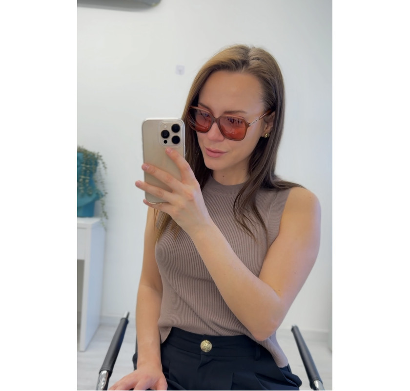 SWAROVSKI Longarone saulesbrilles -brūnā krāsā
