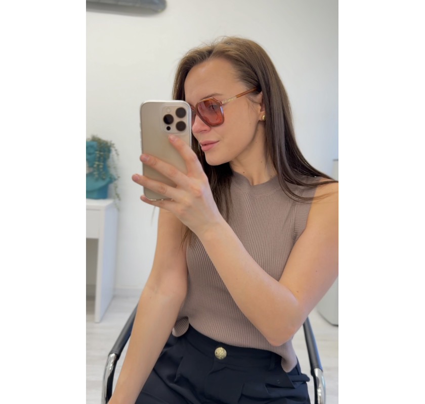 SWAROVSKI Longarone saulesbrilles -brūnā krāsā