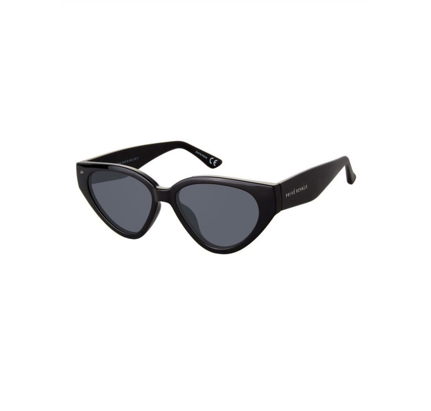 PRIVE REVAUX Fly Girl saulesbrilles-melnā krāsā
