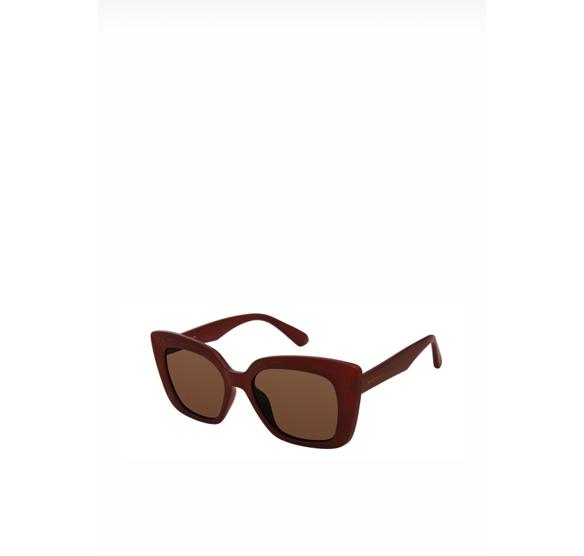PRIVE REVAUX Collins Ave saulesbrilles-sarkanīgi brūnā krāsā