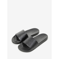 Calvin Klein pludmales čības- melnā krāsā