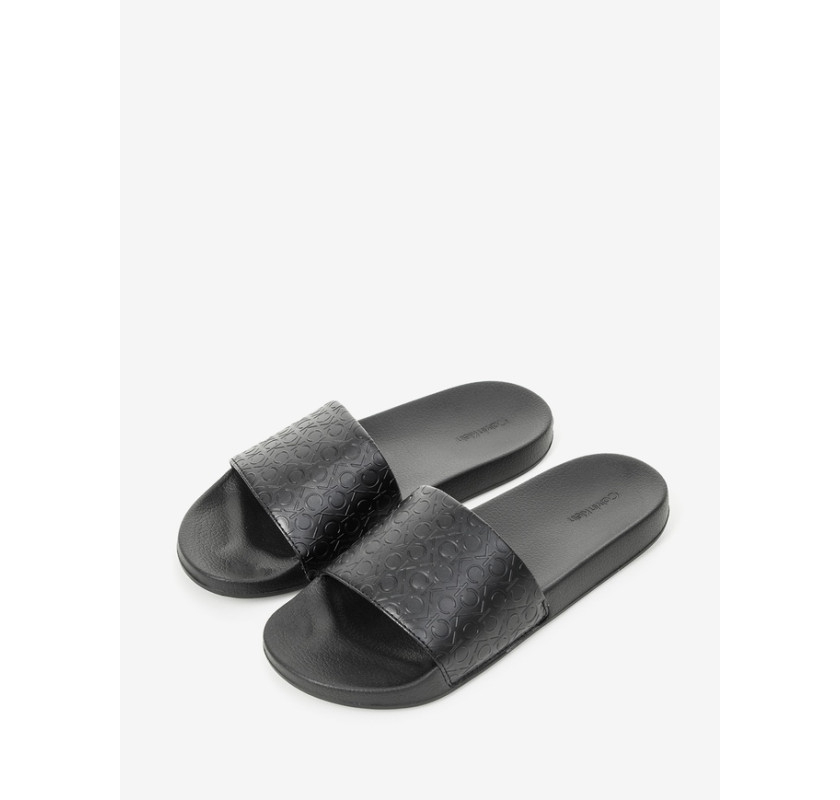 Calvin Klein pludmales čības- melnā krāsā