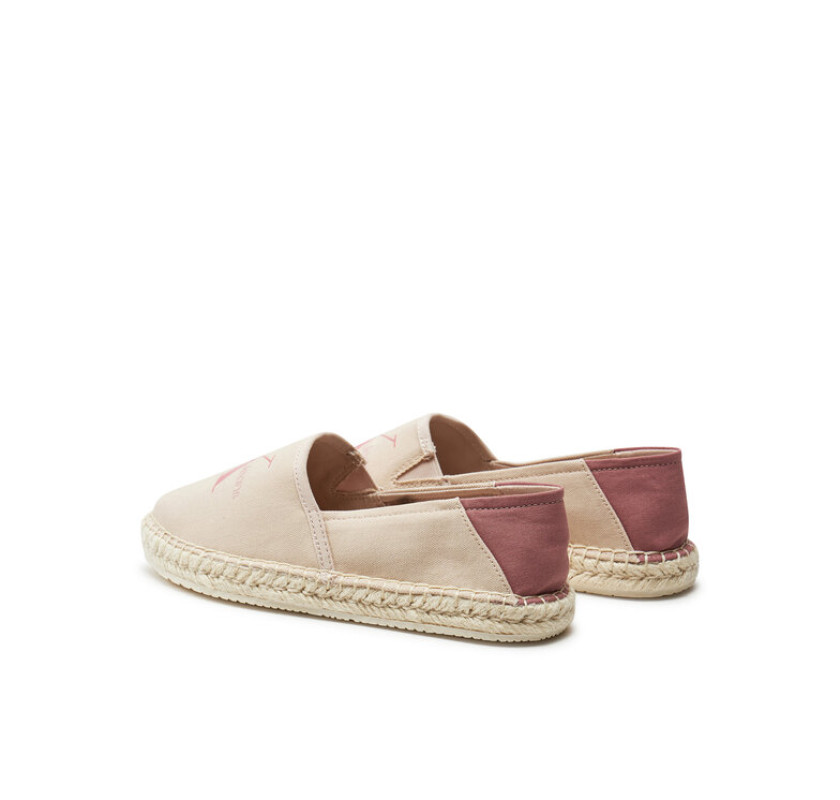 CALVIN KLEIN  auduma espadrilles- pelnu rozā krāsā