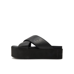 Calvin Klein JEANS platformas sandeles- melnā krāsā