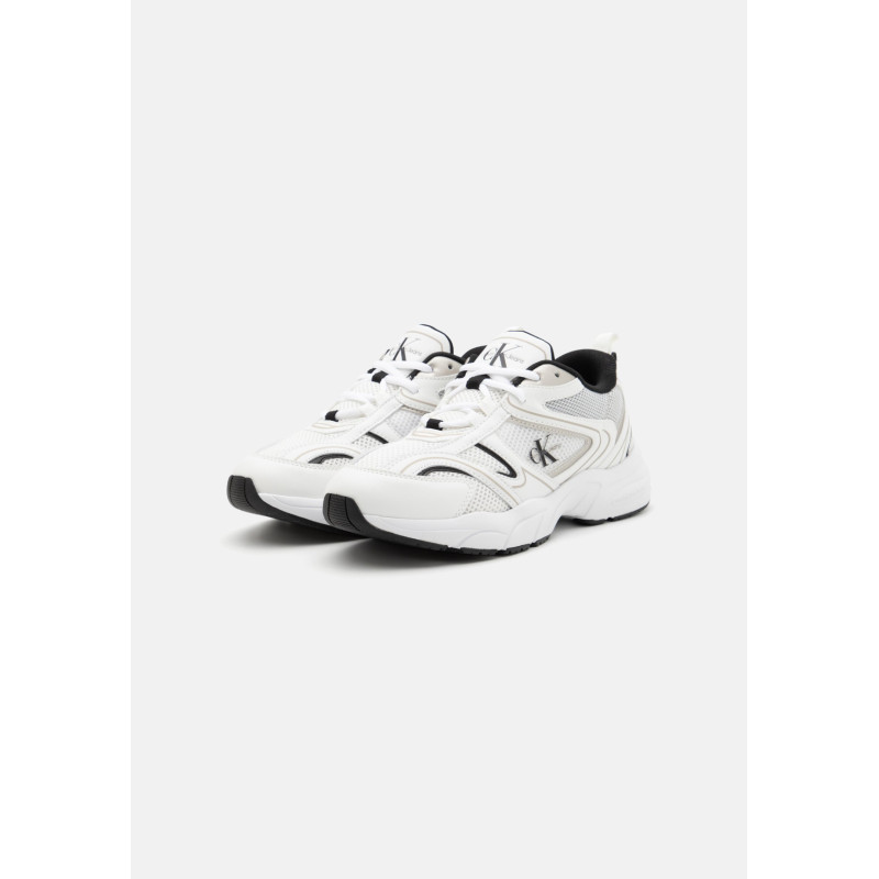 CALVIN KLEIN JEANS RETRO TENNIS brīvā laika apavi-balts/melns