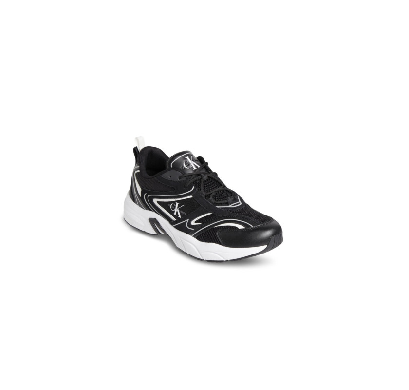 CALVIN KLEIN JEANS RETRO TENNIS brīvā laika apavi-melns/balts