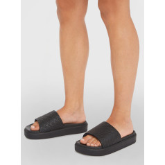 Tommy Hilfiger platforms iešļūcenes- melnā krāsā