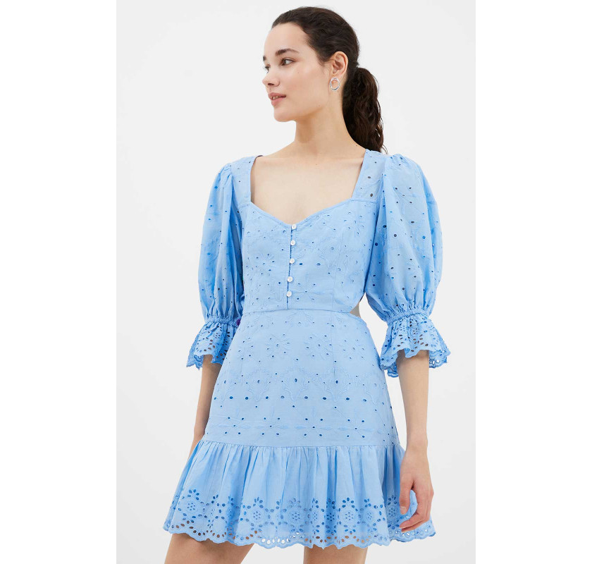FRENCH CONNECTION Cilla mini kleita-zilā krāsā