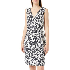 PIECES Pclarisa Short Wrap kleita-bēša ar ziedu printu