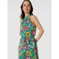 VILA Vifalia halter neck kleita-zaļā krāsā ar ziedu printu