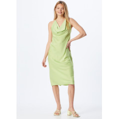 MISSPAP Satin Cowl Neck Midi kleita  - Gaiši Zaļā krāsā
