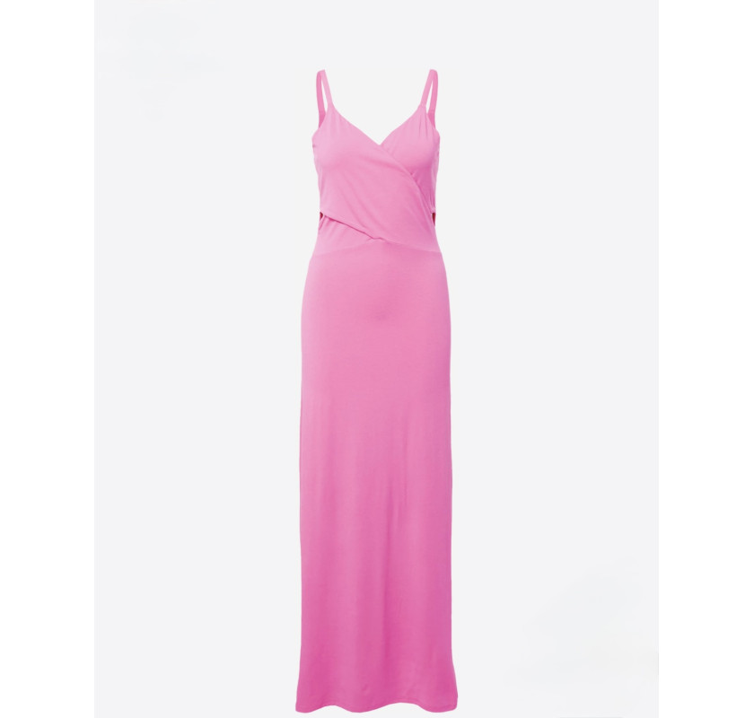NU-UN Jersey Maxi kleita-rozā krāsā