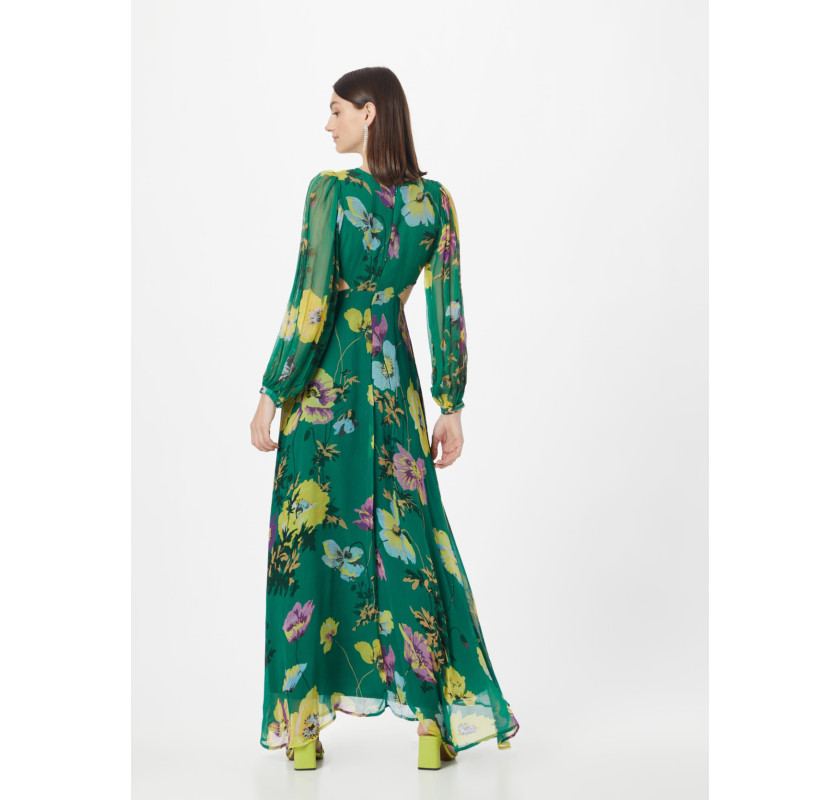 OASIS Soft Floral kleita-zaļā krāsā ar ziedu printu