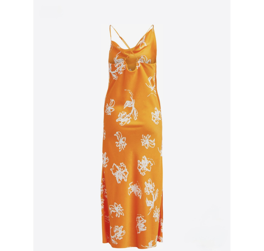 OBJECT Issy maxi garuma kleita- oranžā krāsā