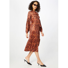 WAREHOUSE Tortoise shel print Midi kleita-brūnā krāsā ar printu