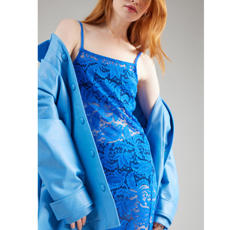 NOISY MAY Gillia Lace kleita- zilā krāsā