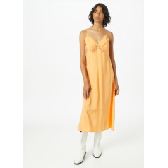 DOROTHY PERKINS Satin Lace Detail midi kleita- oranžā krāsā