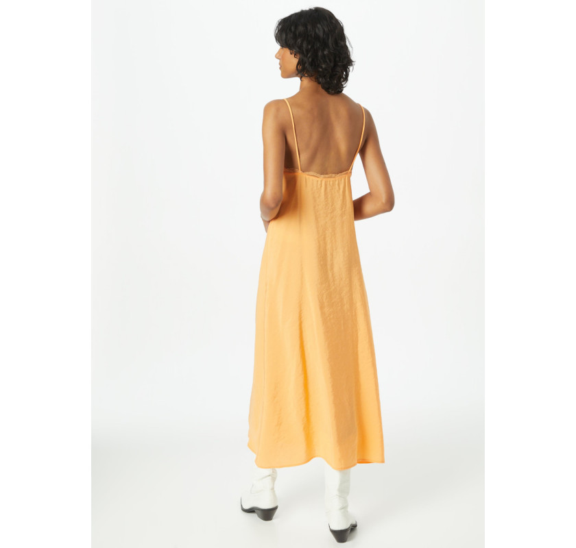 DOROTHY PERKINS Satin Lace Detail midi kleita- oranžā krāsā