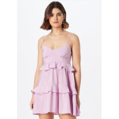 DOROTHY PERKINS Satin Tiered mini kleita- lillā krāsā