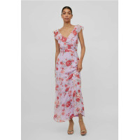 VILA Virilla v-neck kleita-lillā krāsā ar ziedu printu