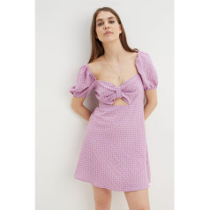 DOROTHY PERKINS Ginghamp kleita-lillā krāsā