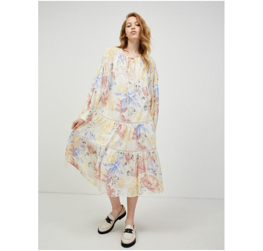 VERO MODA Vmsally calf kleita-ar ziedu printu