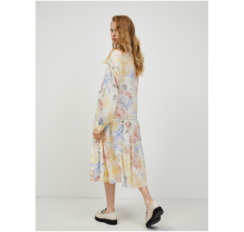 VERO MODA Vmsally calf kleita-ar ziedu printu