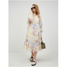 VERO MODA Vmsally calf kleita-ar ziedu printu