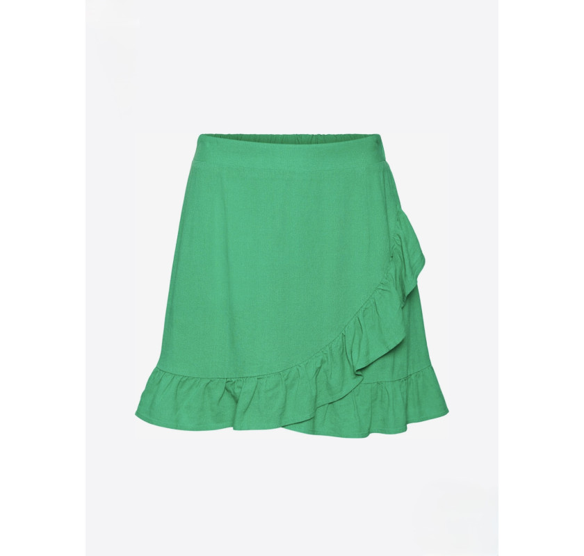 VERO MODA lina svārki - koši zaļā krāsā