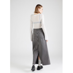 OBJECT Harlow maxi svārki- pelēkā krāsā