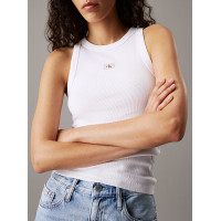 CALVIN KLEIN JEANS Tank top- baltā krāsā