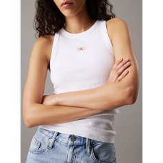 CALVIN KLEIN JEANS Tank top- baltā krāsā