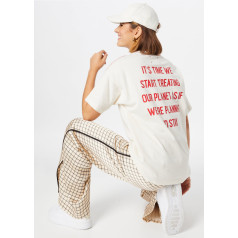 KNOWLEDGE COTTON APPAREL T-krekls- bēšā krāsā