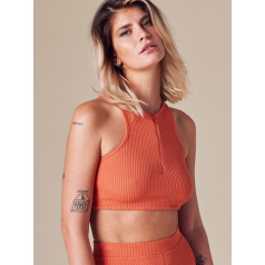 LAURA GIURCANU Ida Tops-oražā krāsā