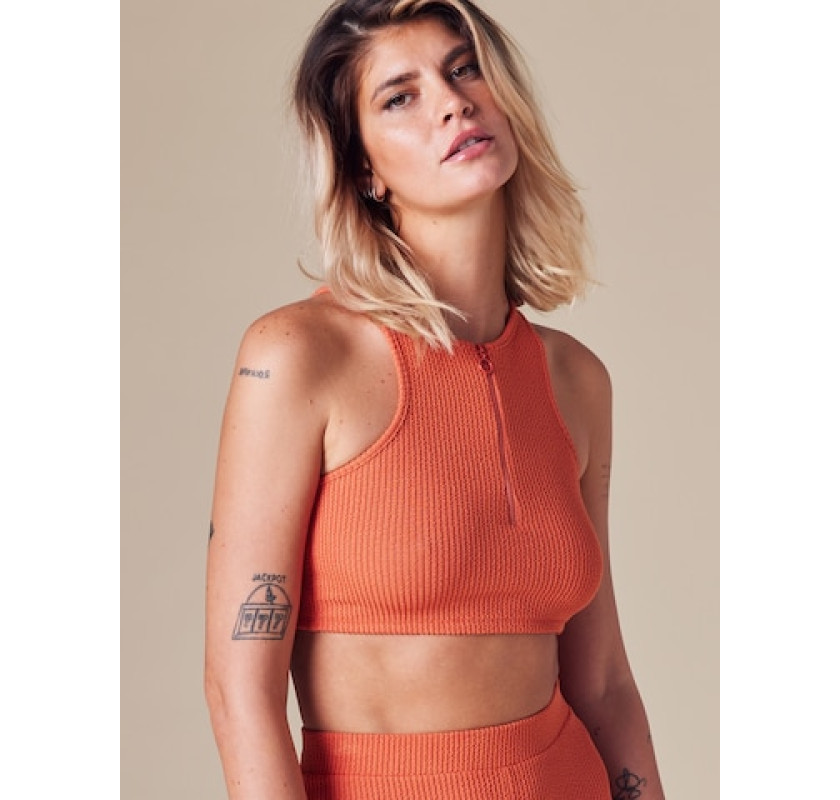 LAURA GIURCANU Ida Tops-oražā krāsā