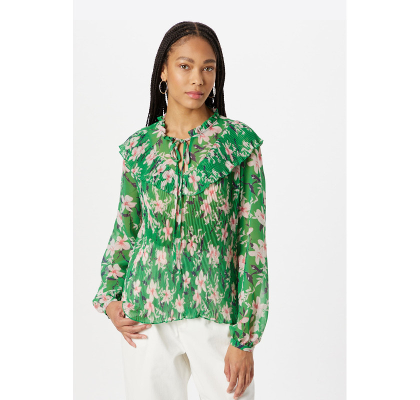 WALLIS Oriental Flover blūze- ziedu printā