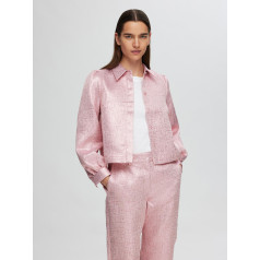 SELECTED FEMME Jacquards žakete-metāliski rozā krāsā