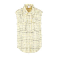 8 BY YOOX tvīda veste- dzeltenā krāsā