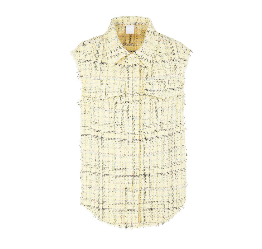 8 BY YOOX tvīda veste- dzeltenā krāsā