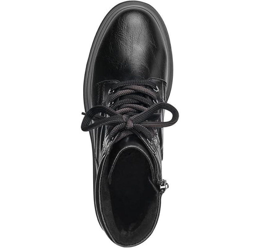 MARCO TOZZI šņorzābaki- melnā krāsā