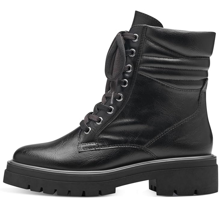 MARCO TOZZI šņorzābaki- melnā krāsā