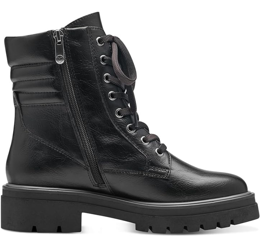 MARCO TOZZI šņorzābaki- melnā krāsā