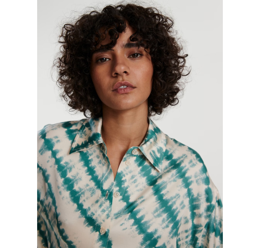 EDITED satīna krekls- batikotā stilā