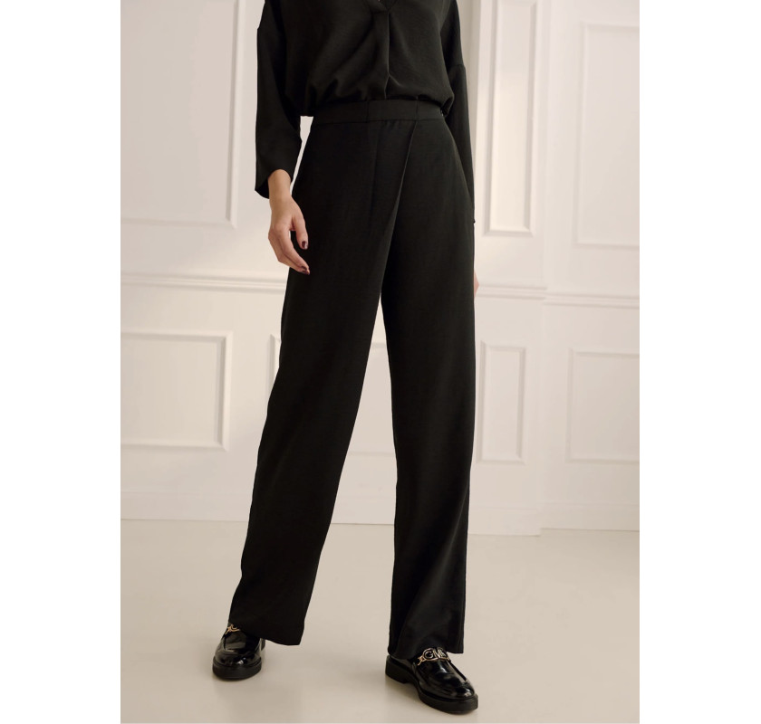 GUIDO MARI KRETCHMER klasiskas bikses- melnā krāsā