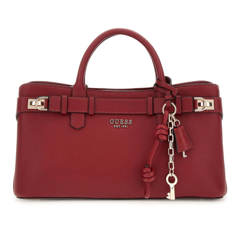 GUESS soma - tumši sarkanā krāsā