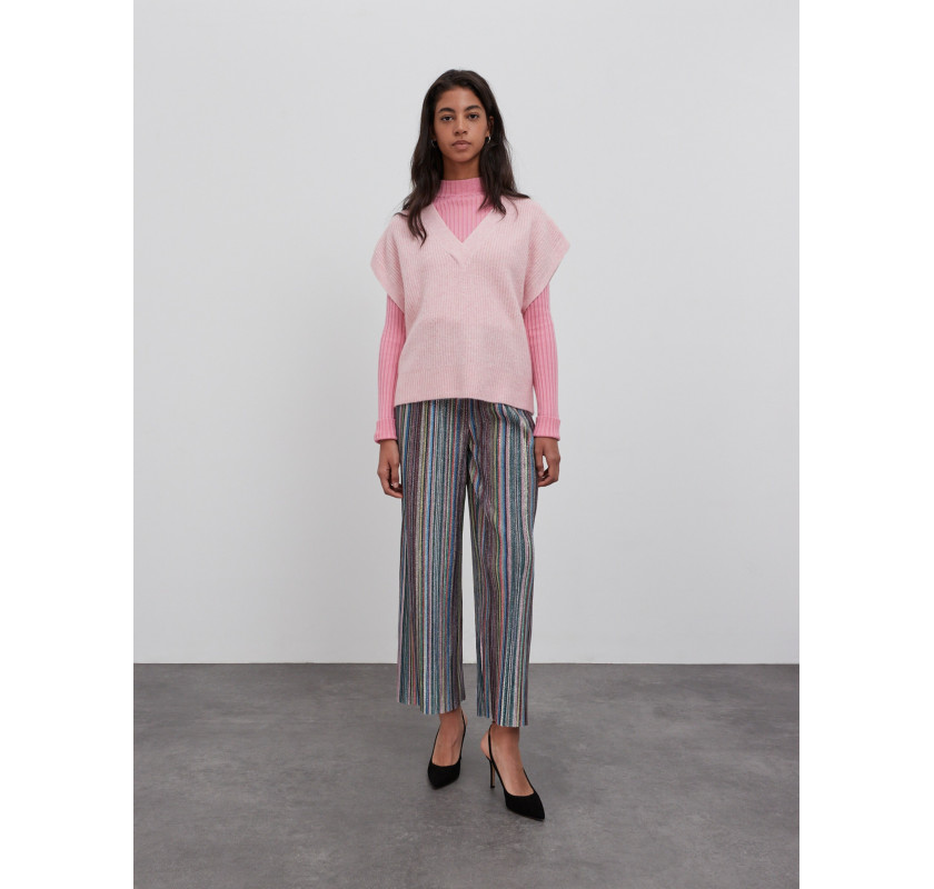 EDITED adīta veste- rozā krāsā