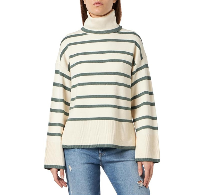 VERO MODA rollneck džemperis- bēšā krāsā