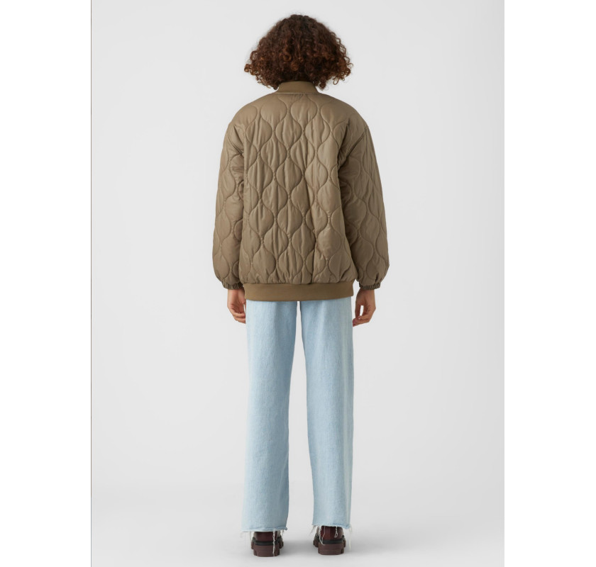 VERO MODA stepēta virsjaka- haki krāsā