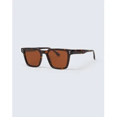 8 BY YOOX polarizētās UNISEX saulesbrilles- brūnā krāsā