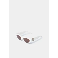 TOMMY HILFIGER saulesbrilles- baltā krāsā